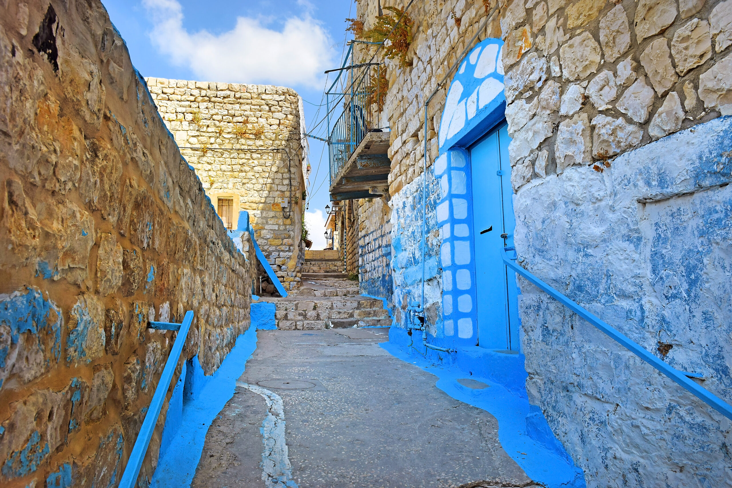 Walk,Through,The,Old,Town,Of,Safed,,Center,Of,Kabbalah