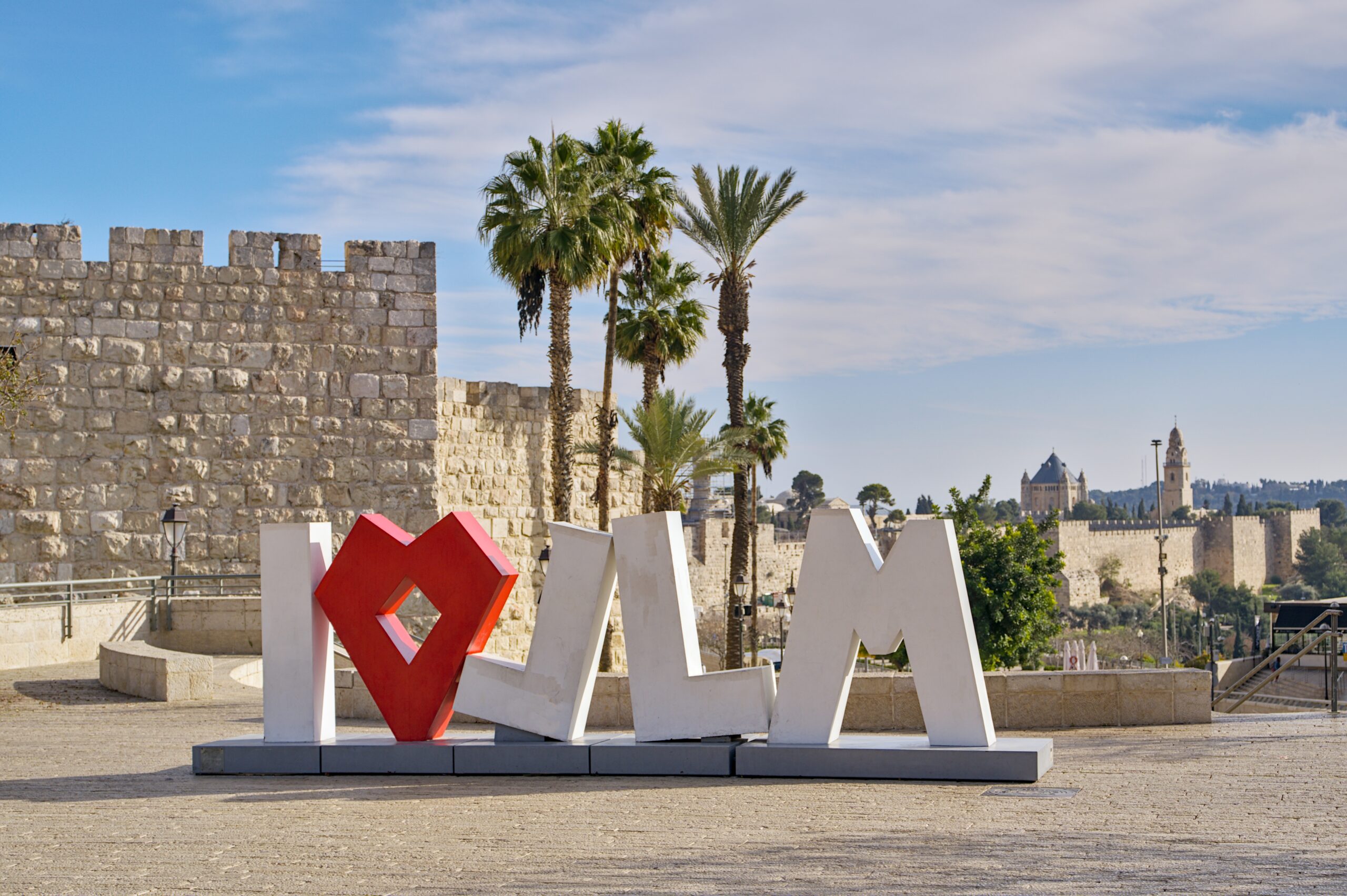 Sign,I,Love,Jerusalem,,Israel
