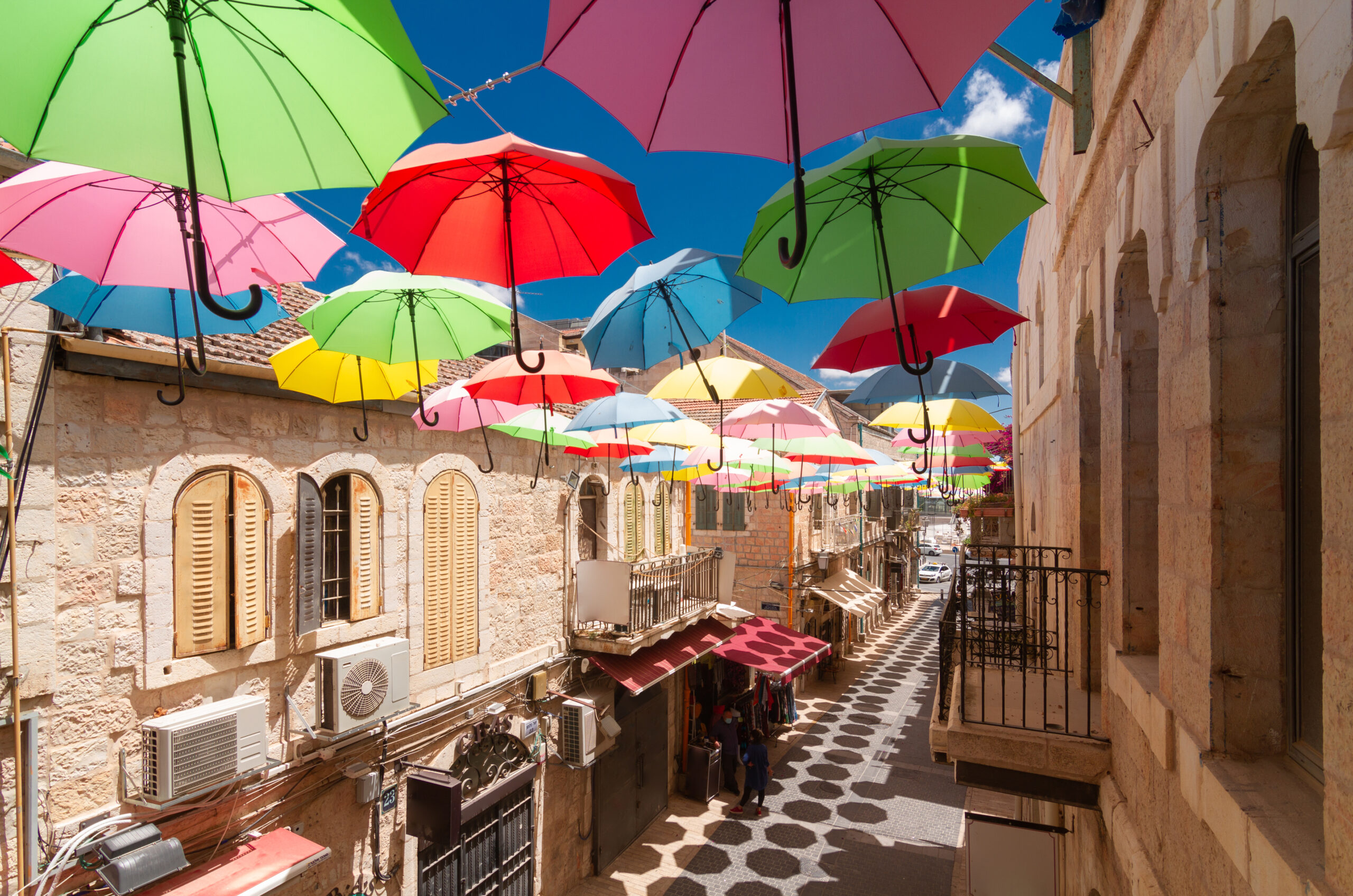 Jerusalem,,Umbrella,Street,(yoel,Moshe,Salomon)